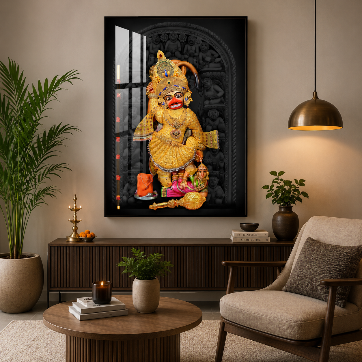 Divine Dwellings Vintage Luxury Crystal Square Wall Art