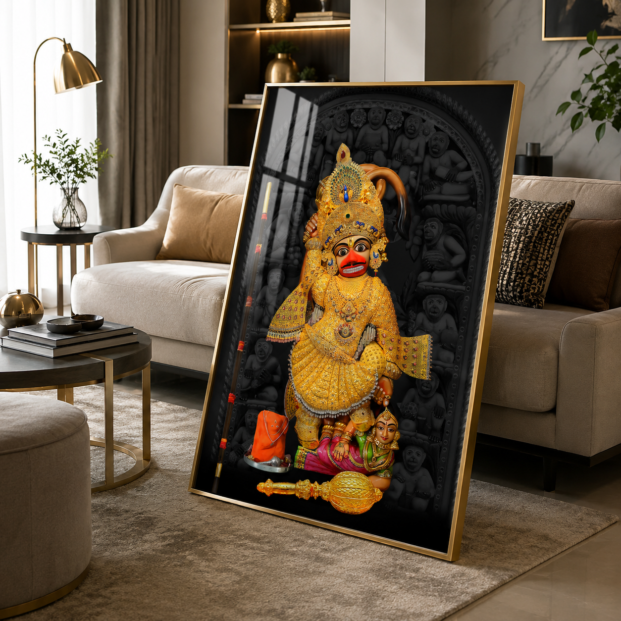 Divine Dwellings Vintage Luxury Crystal Square Wall Art
