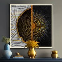 Divine Dwellings Vintage Luxury Crystal Square Wall Art